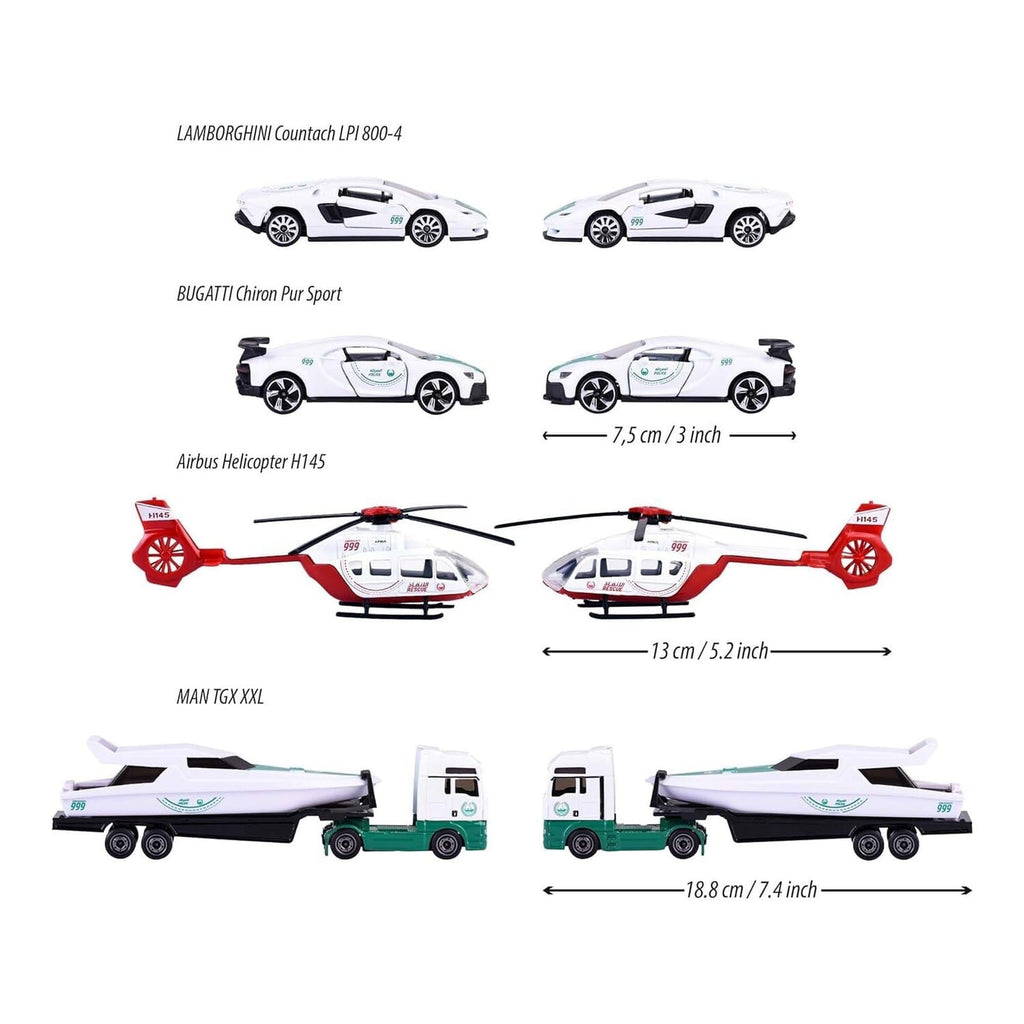 Majorette Dubai Police Force Pack, 5 Pcs, Assorted, 212053188047