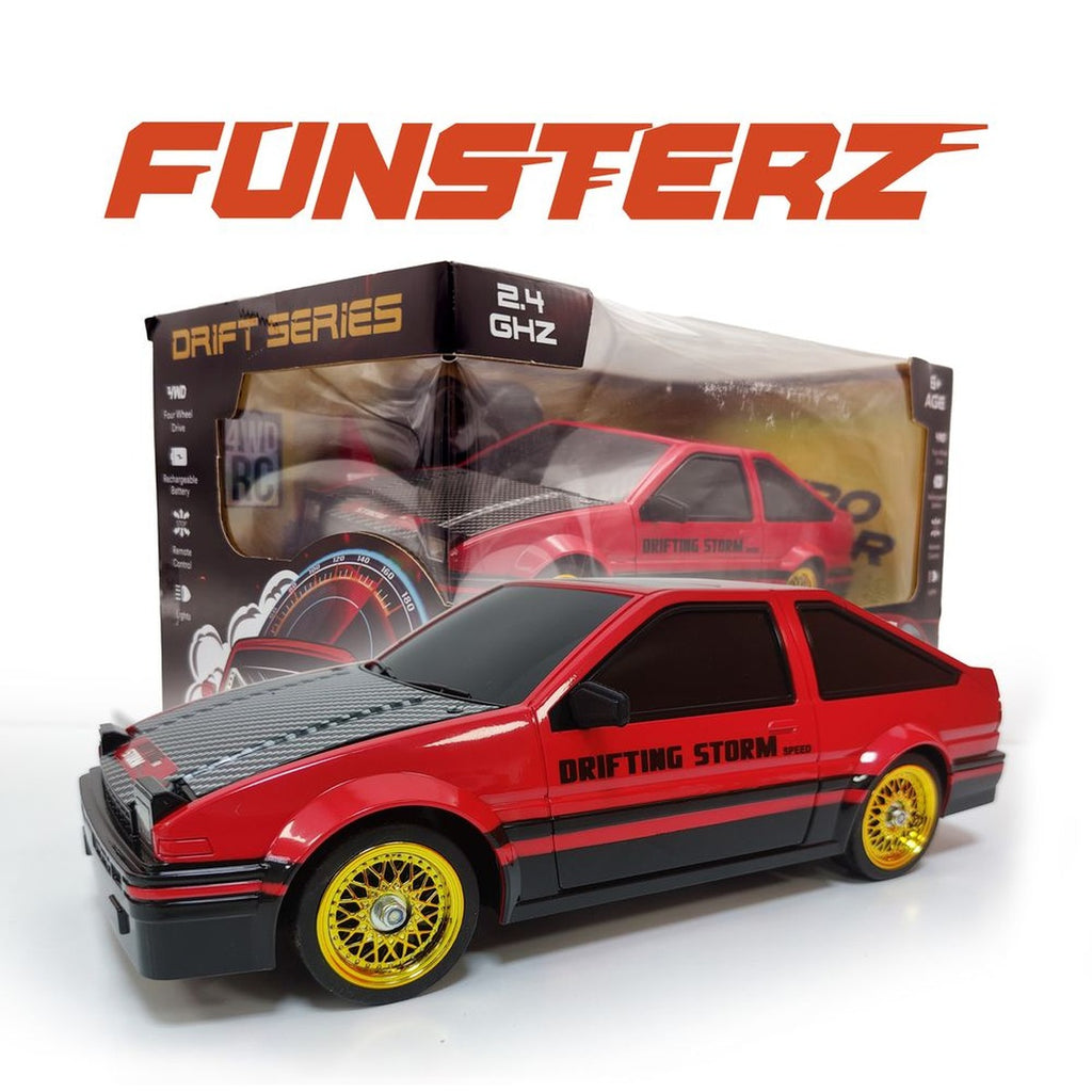 Funsterz - Drift Series RC Car - Drifting Storm Edition - Red