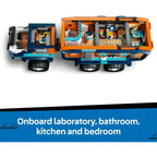 LEGO City Arctic Explorer Science Lab Truck Toy - Exploration Vehicle with Steering & Suspension - incl. a Snowscooter