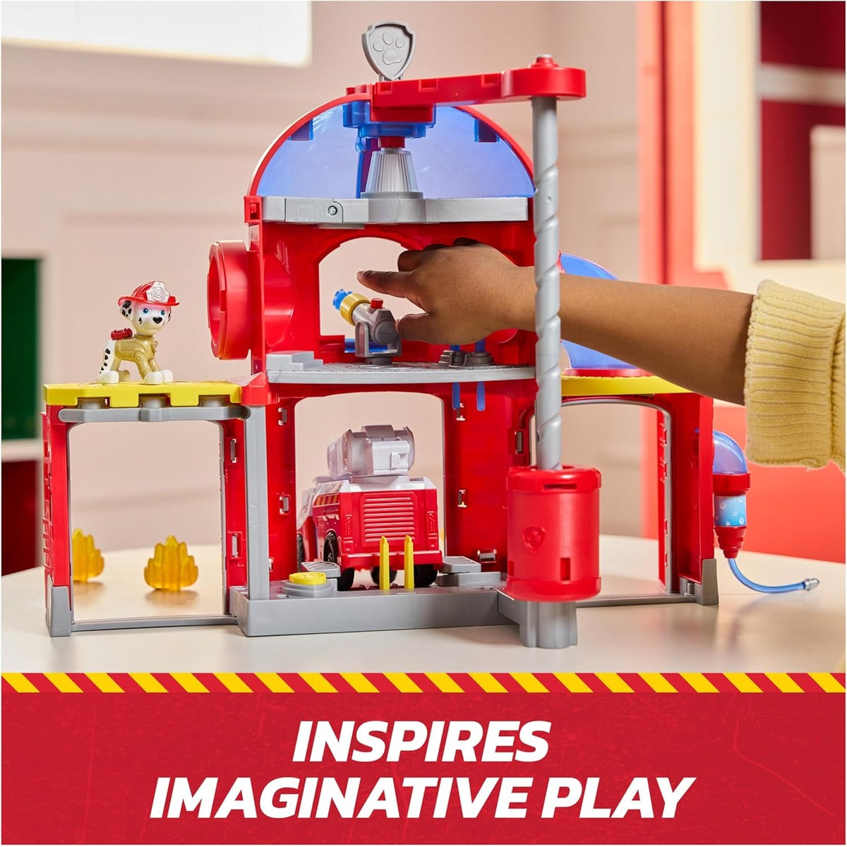 Paw Patrol - Fire Rescue Fire Station - Marcus Car Figure - Sound