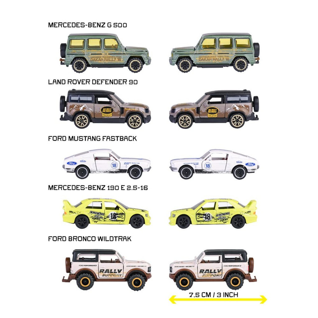 Majorette - Castheads 5 Diecast Metal Toy Cars