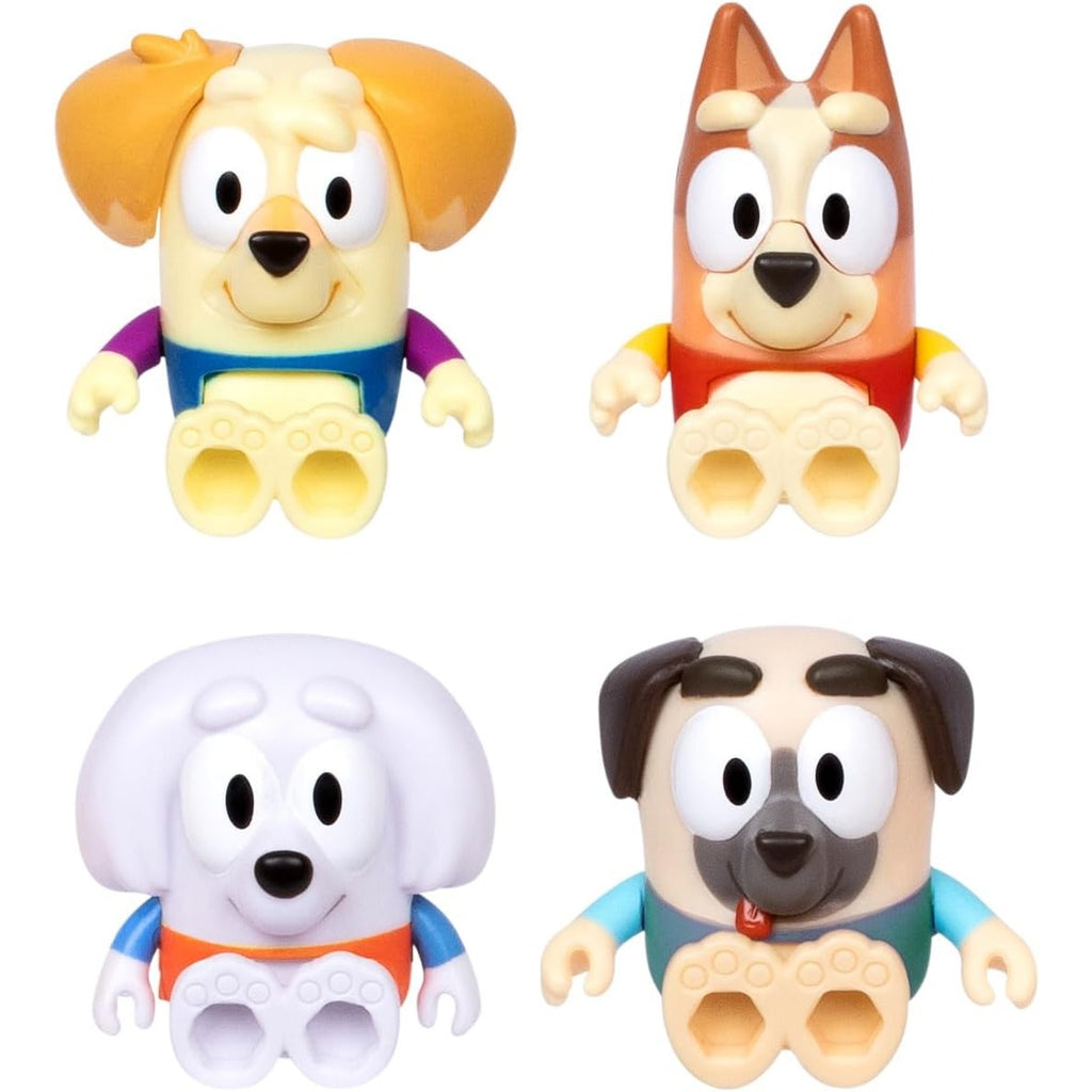 BLUEY S13 COLOR CHANGE FIGURE 4PACK WATER PARK BINGO & FRIENDS EXCLUSIVE