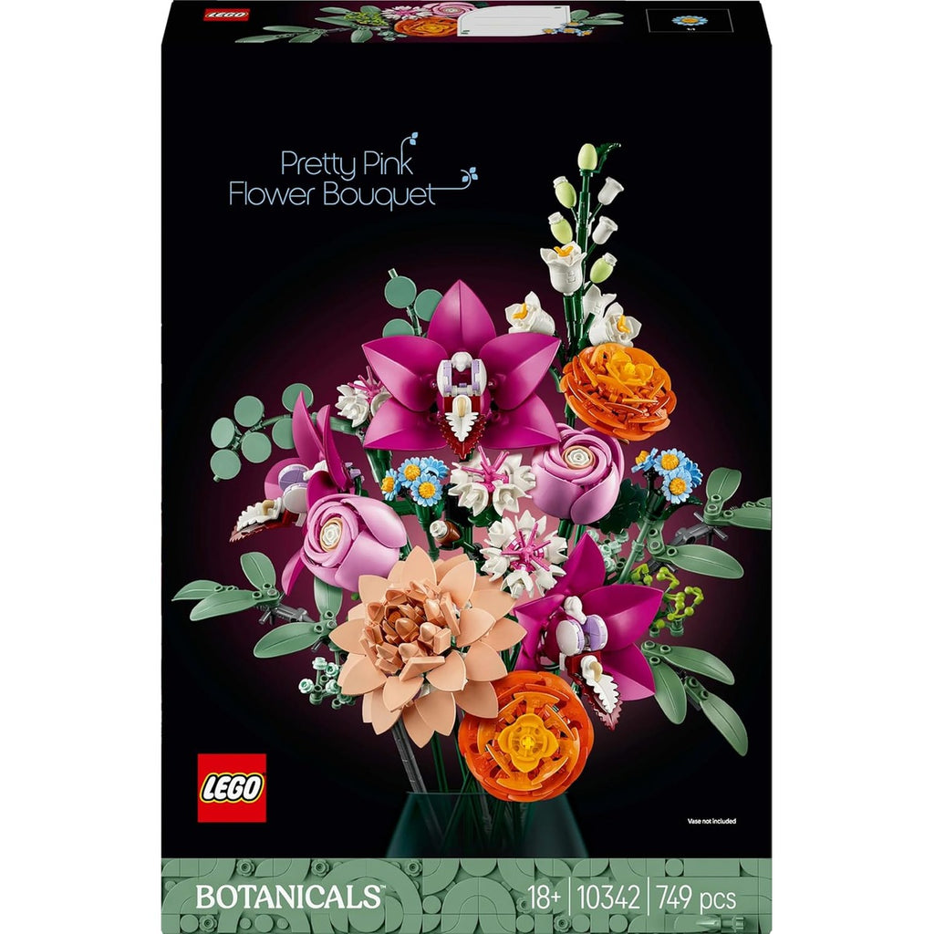 LEGO 10342 Botanical Pink Bouquet Toy, Birthday