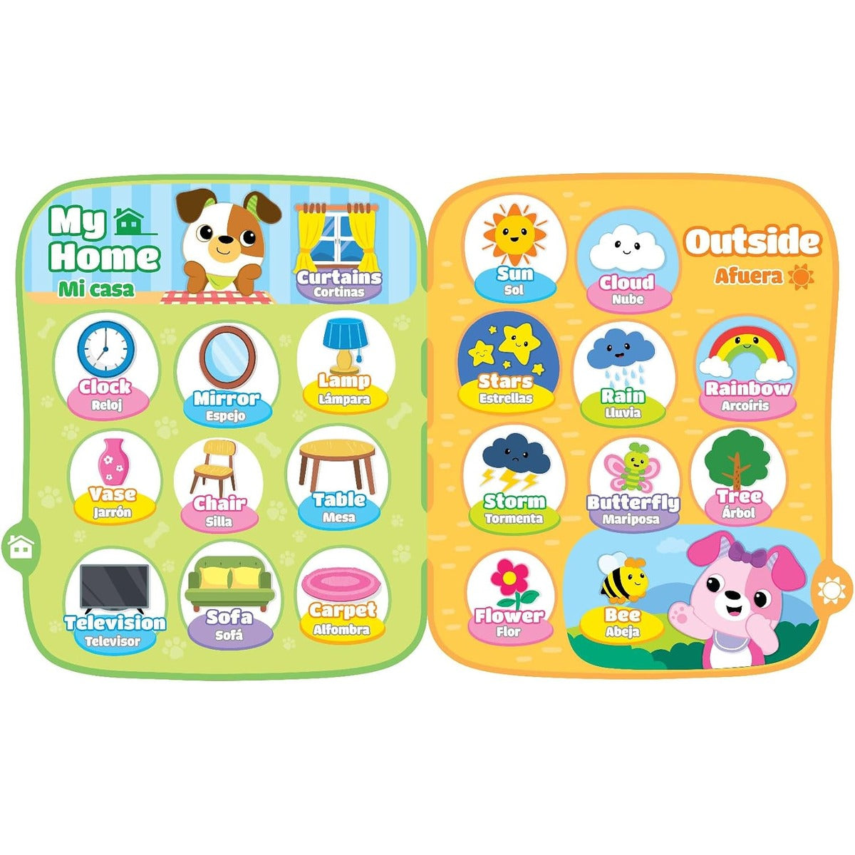 110 Bilingual Learning Book - First Words 12M+