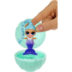 L.O.L. Surprise! Mermaids Makeover Magic Baby Sisters Mystery Doll, Color Change Mermaid Tail, Shell Display Ball & Stand, Collectible Mini Mermaid Doll for Kids Ages 4+, 2.75 Inch