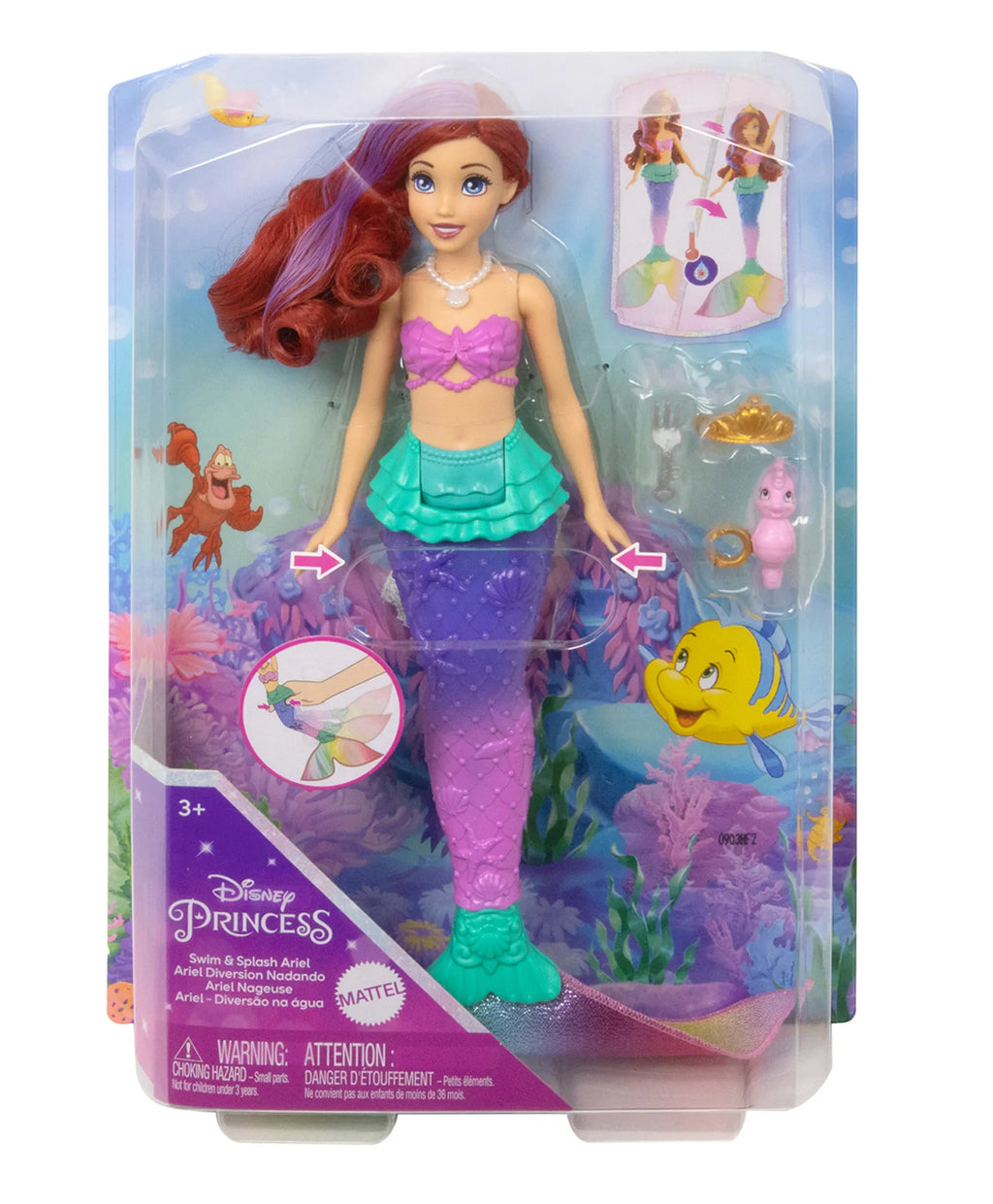 Disney Princess Swim Splash Ariel Doll