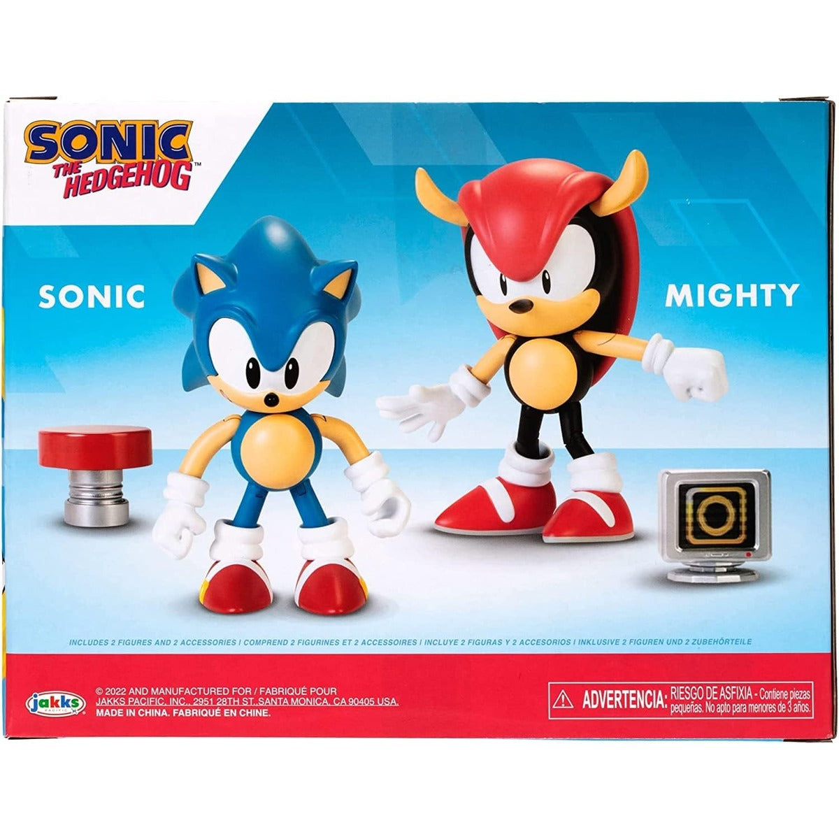 Sonic the Hedgehog 4" Action Figure 2 Pack Classic Sonic & Classic Mighty