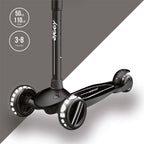 Ziggy - 3-Wheel Tilt Scooter With LED Light - Black