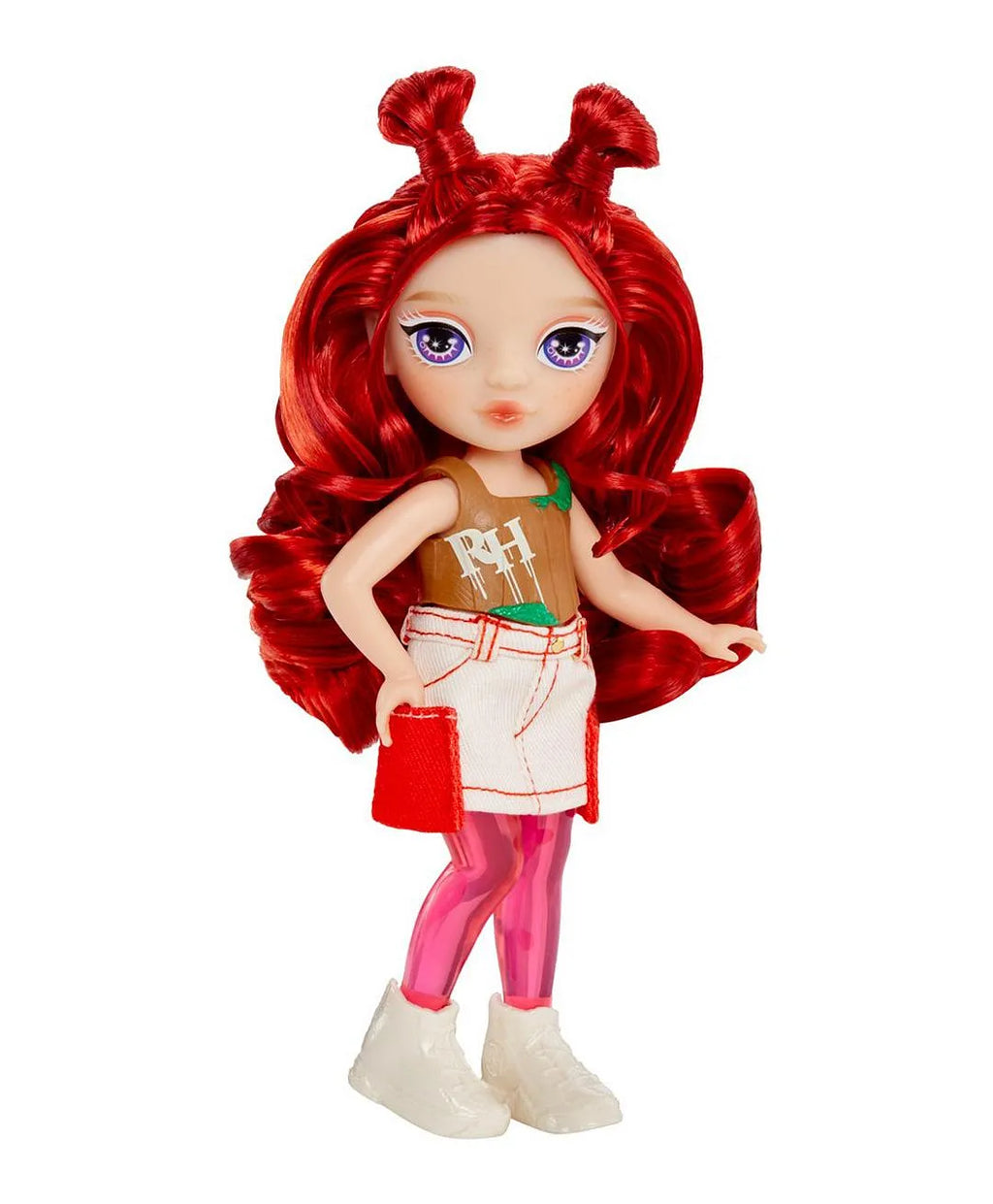 Rainbow High Littles Rainbow Fantasy Fairies Apple Poseable Fashion Doll, Brushable Hair