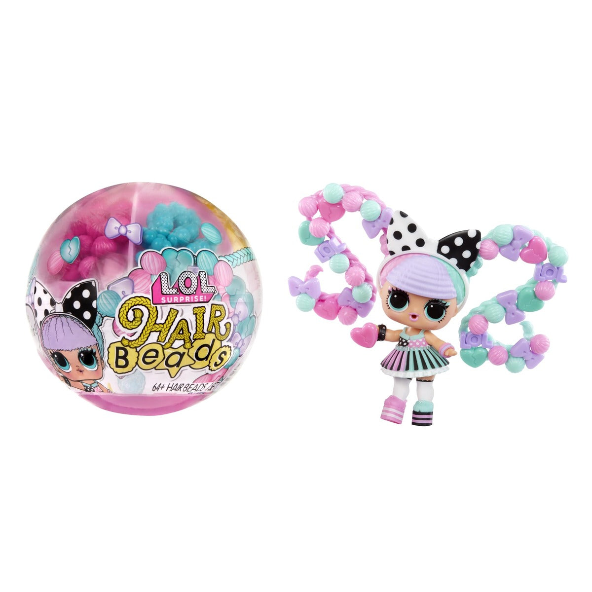 L.O.L. Surprise! LOL Surprise Hair Beads Tots with 60+ Hair Beads