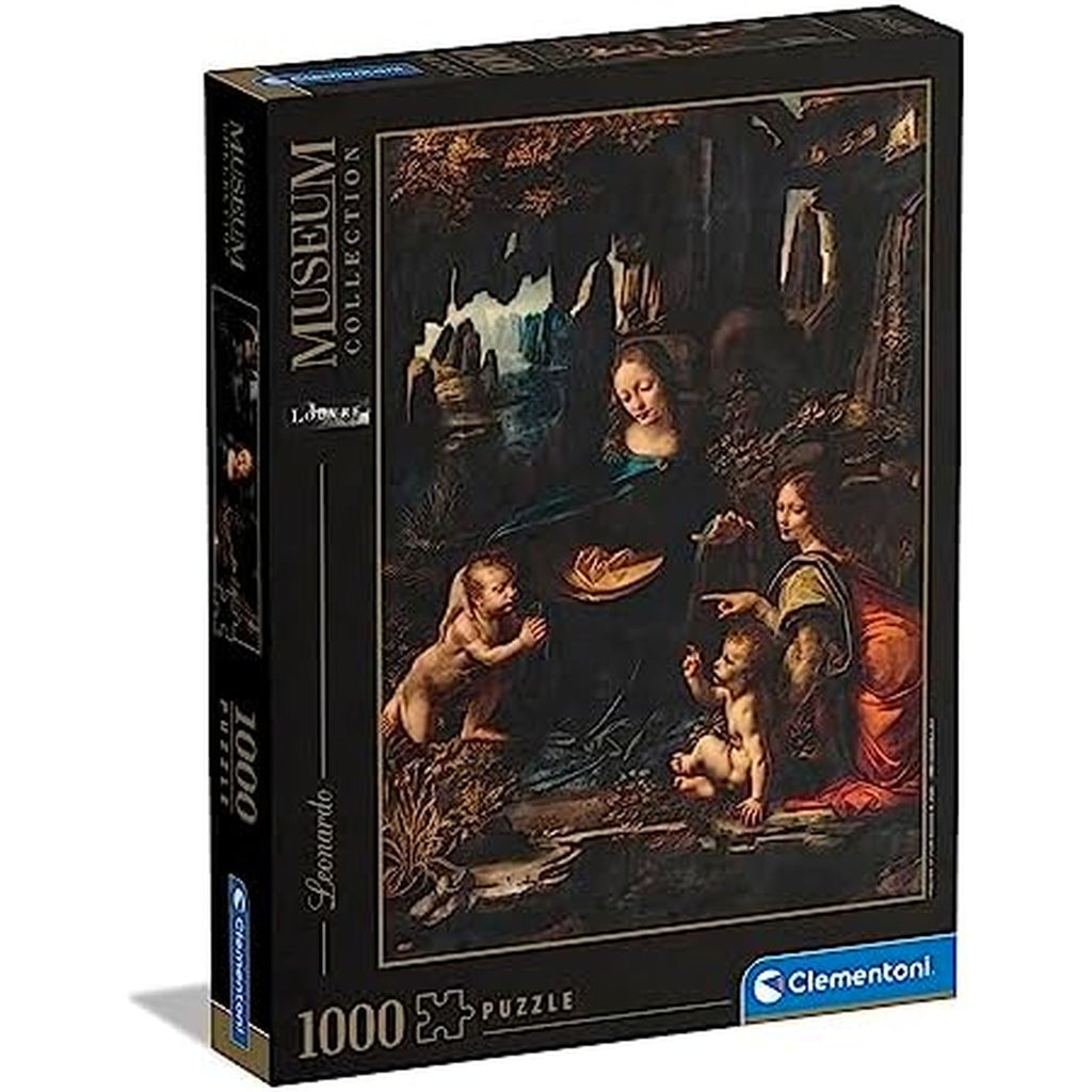 Clementoni 39767 Museum Collection Leonardo, The Virgin of The Rocks 1000 Pieces, Jigsaw Puzzle for Adults