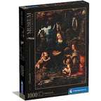 Clementoni 39767 Museum Collection Leonardo, The Virgin of The Rocks 1000 Pieces, Jigsaw Puzzle for Adults