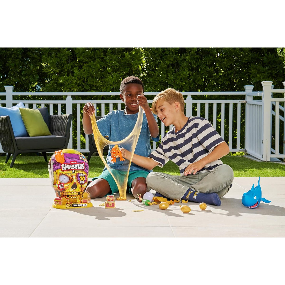 ZURU SMASHERS 74123A (Orange) Smashers Dino Island Gold Treasure Hunt by Zuru, Giant (31.6 cm)