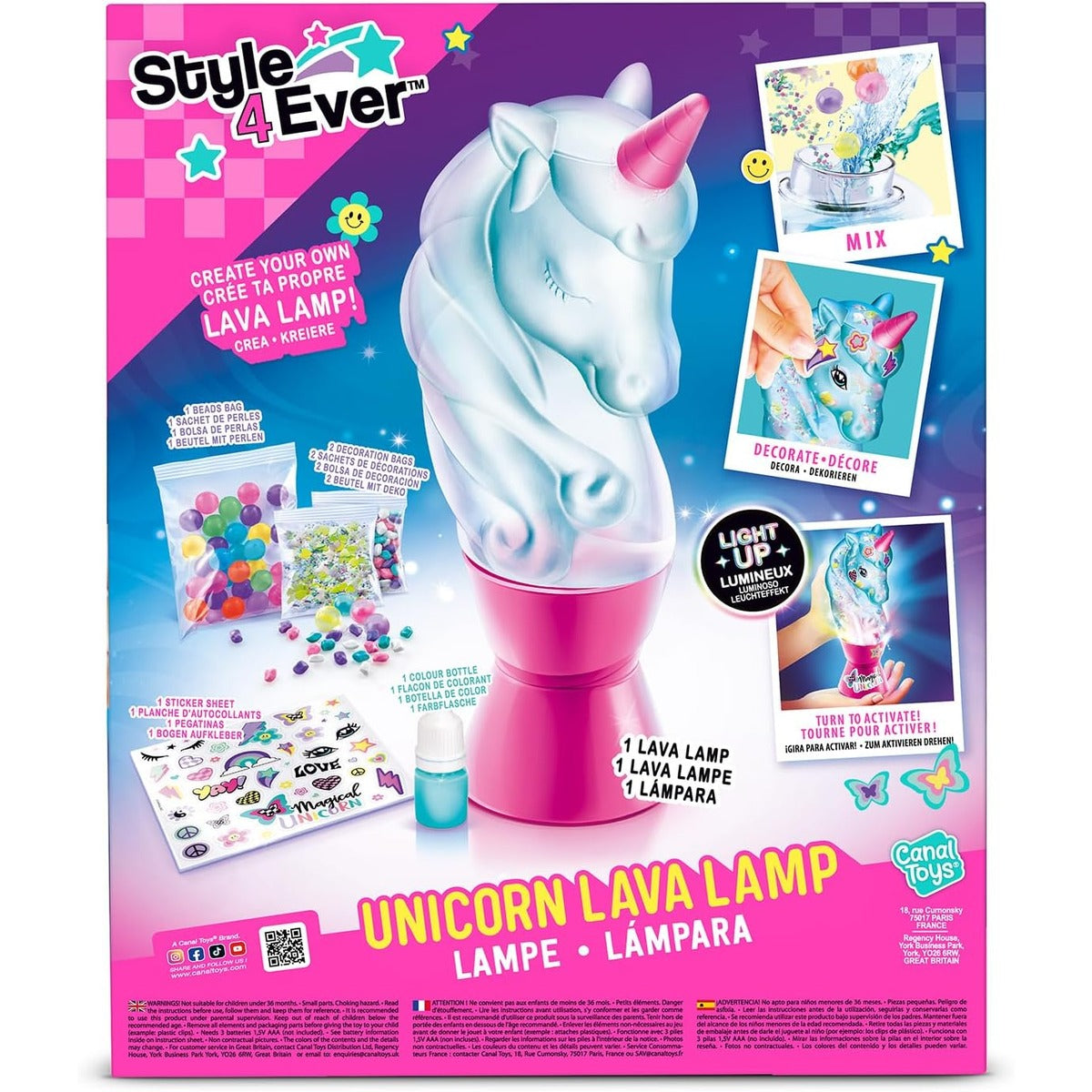 Style 4 Ever Unicorn DIY Lava Lamp