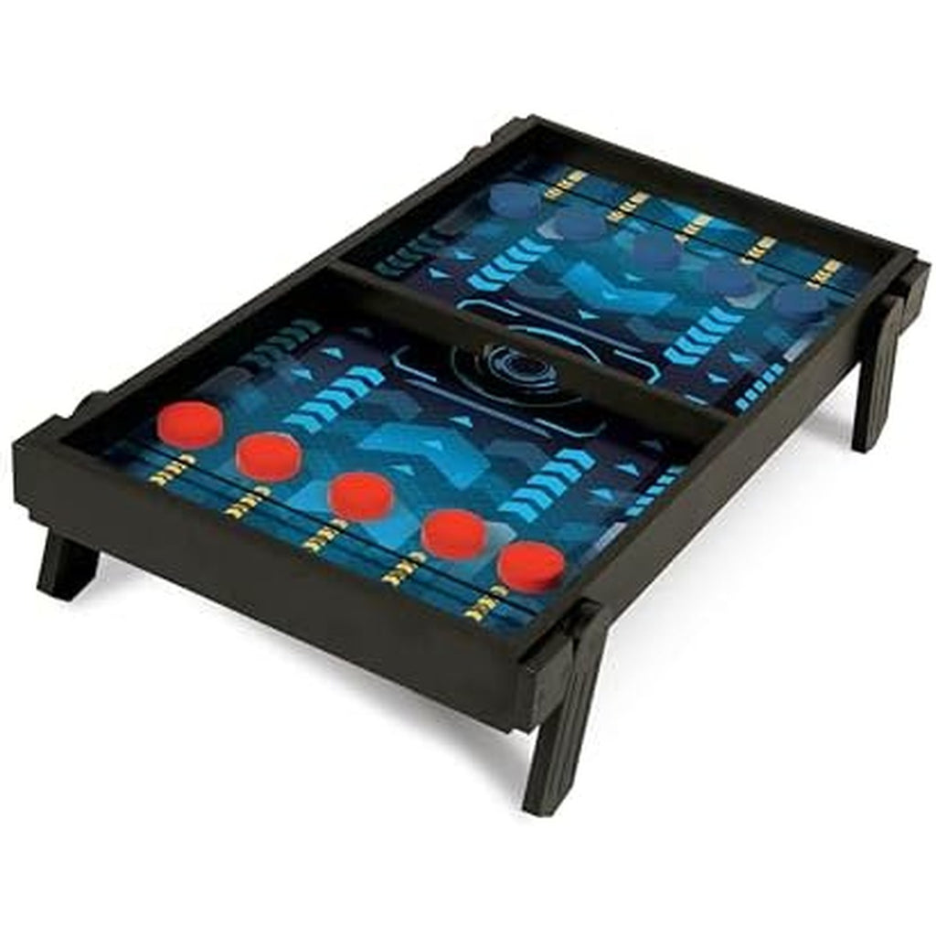Merchant Ambassador 2 in 1 Sling Hockey & Rebound shuffleboard !Wooden Game Set! Age 5 & Above! Girls and Boys