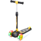 Spartan 3-Wheel LED Folding Scooter - Official Character Graphics, Tri-Color LED Wheels, Adjustable Handlebar