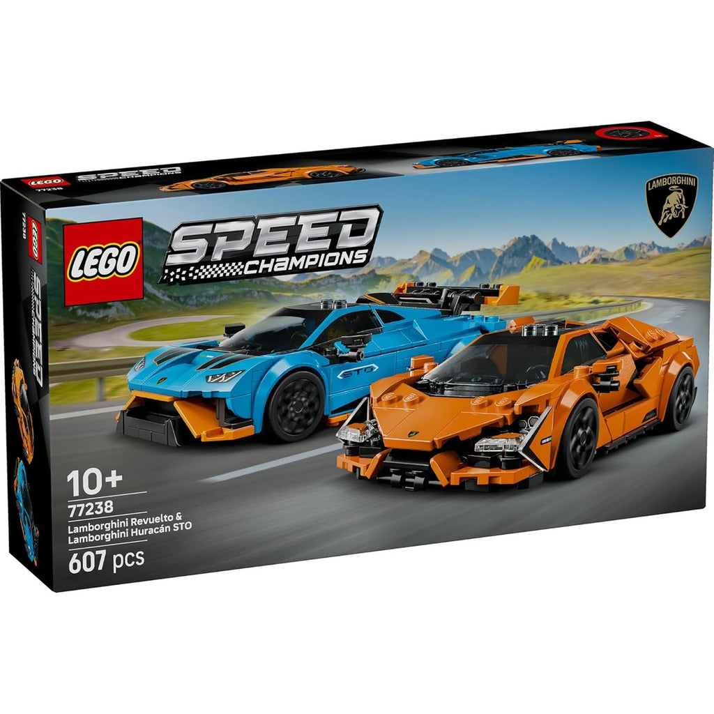 Lego 77238 Speed Champion Lamborghini Revuelto & Huracán STO Toy