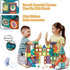 MEGA So - Colorful Magnetic Pipeline Building Block Set, 73 Pieces, Educational STEM Toy for Ages 3+