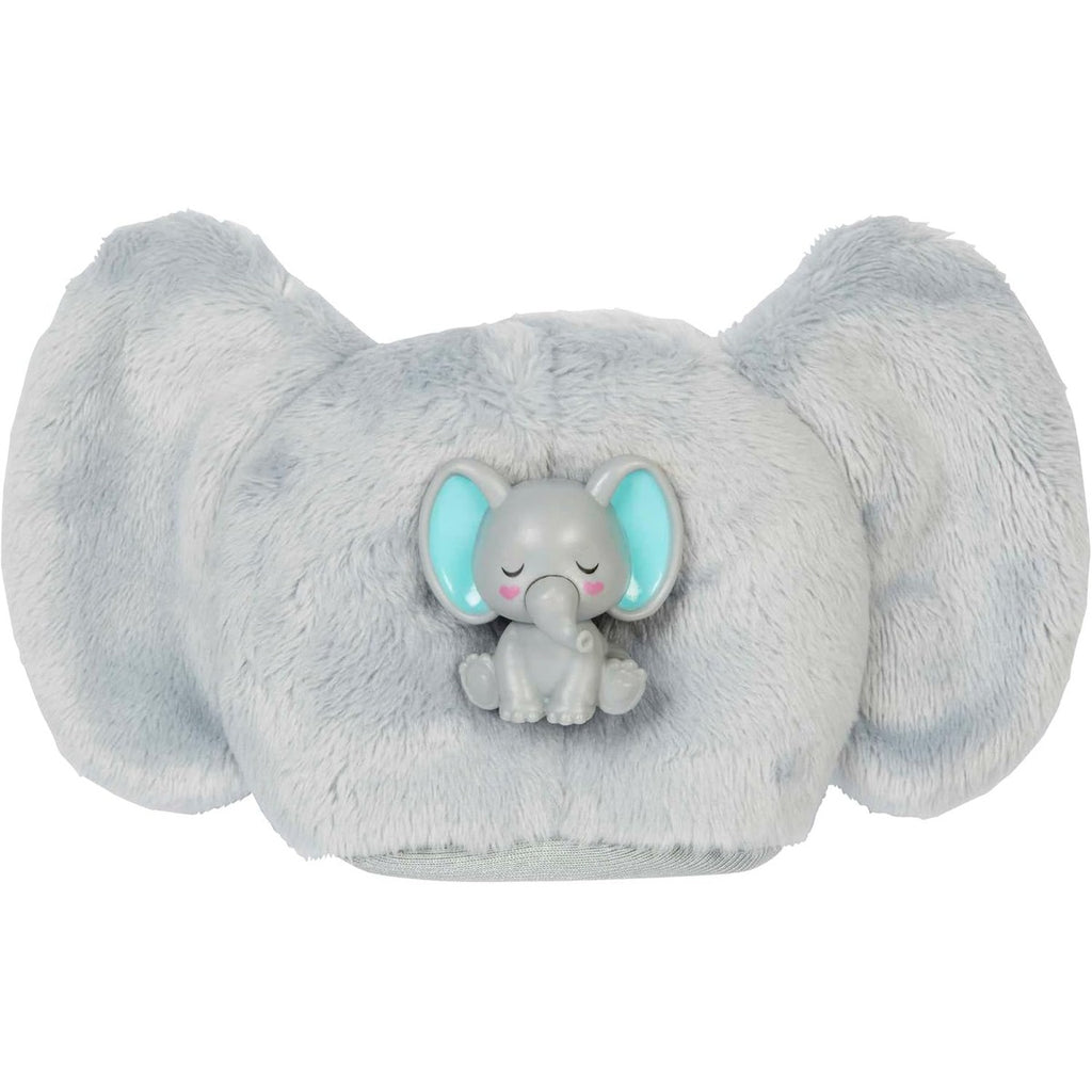 Barbie Cutie Reveal Fashion Doll, Jungle Series Elephant Plush Costume, 10 Surprises Including Mini Pet & Color Change