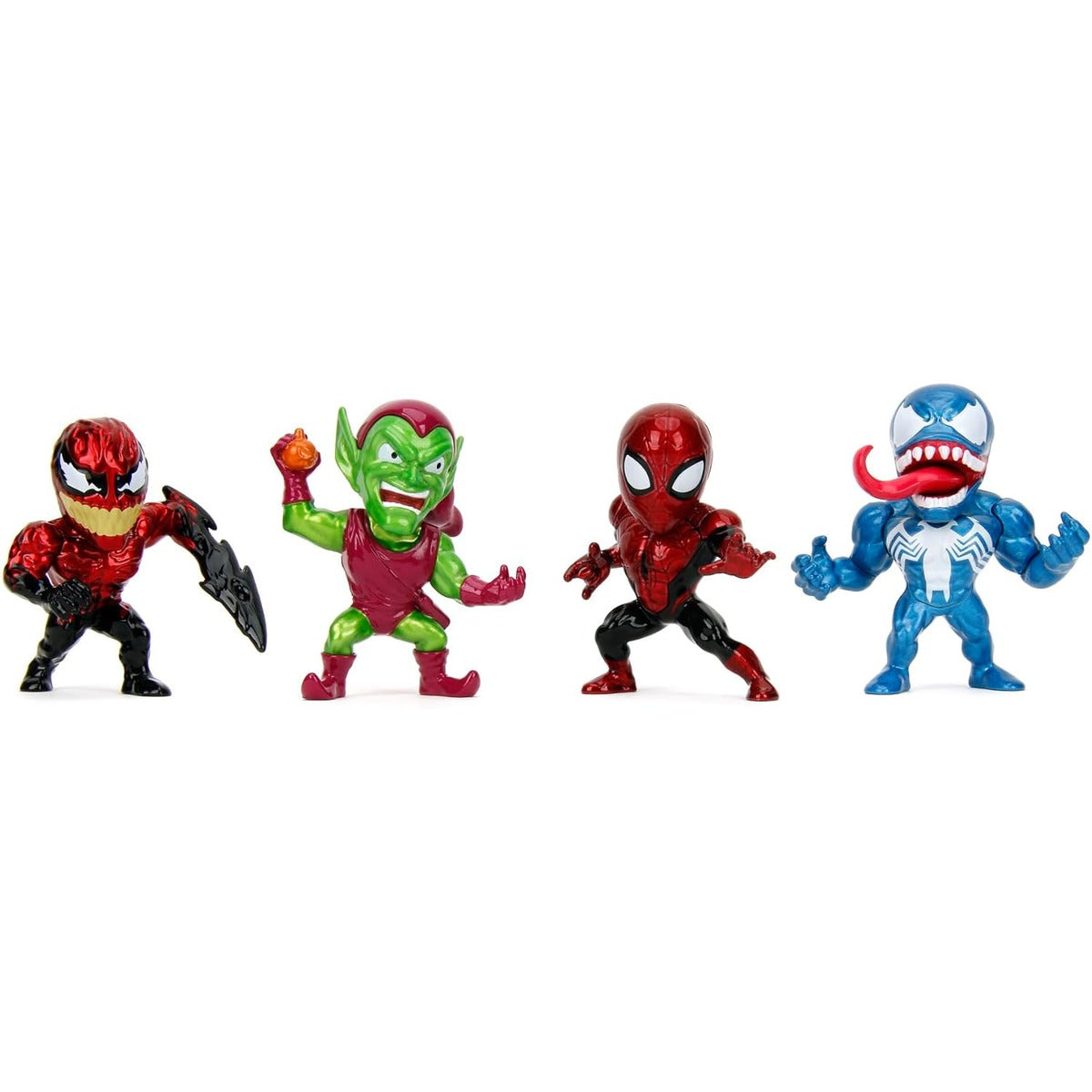 Jada Toys Marvel Spider-Man Figure (1 Piece) - 1 of 4 Collectible Metal Figures (Spider-Man, Venom, Green Goblin or Toxin) for Fans and Collectors from 8 Years, Wave 3, Random Selection, 6.5 cm
