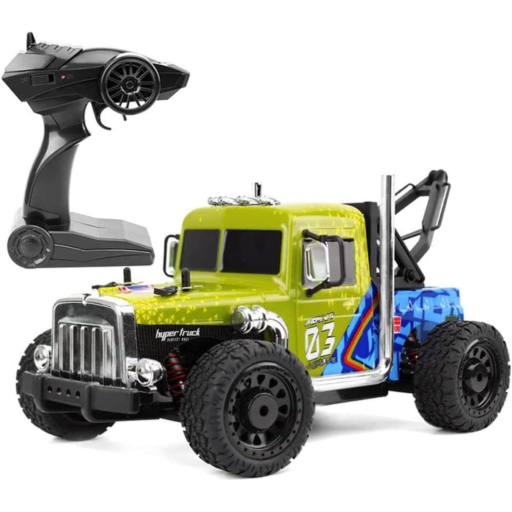 1:16 Scale Remote Control Car, 20 KM/H High-Speed Monster Truck For Boys Adults, LED Light 4WD All Terrain RC Truck, 4x4 Waterproof Off-Road Truck
