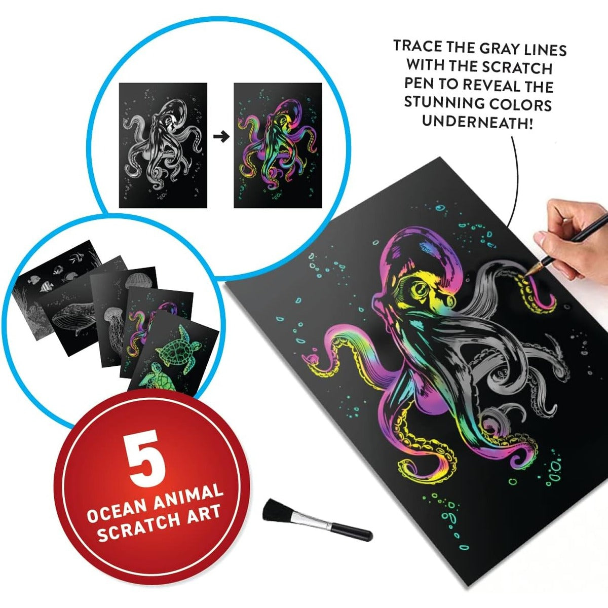 Abacus Brands Virtual Reality Oceans! Gift Box - Illustrated Interactive VR Book and STEM Learning Activity Set - for