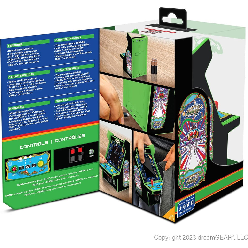 My Arcade Galaga Micro Player Pro: Arcade Classics 2 Games in 1, Retro Gaming