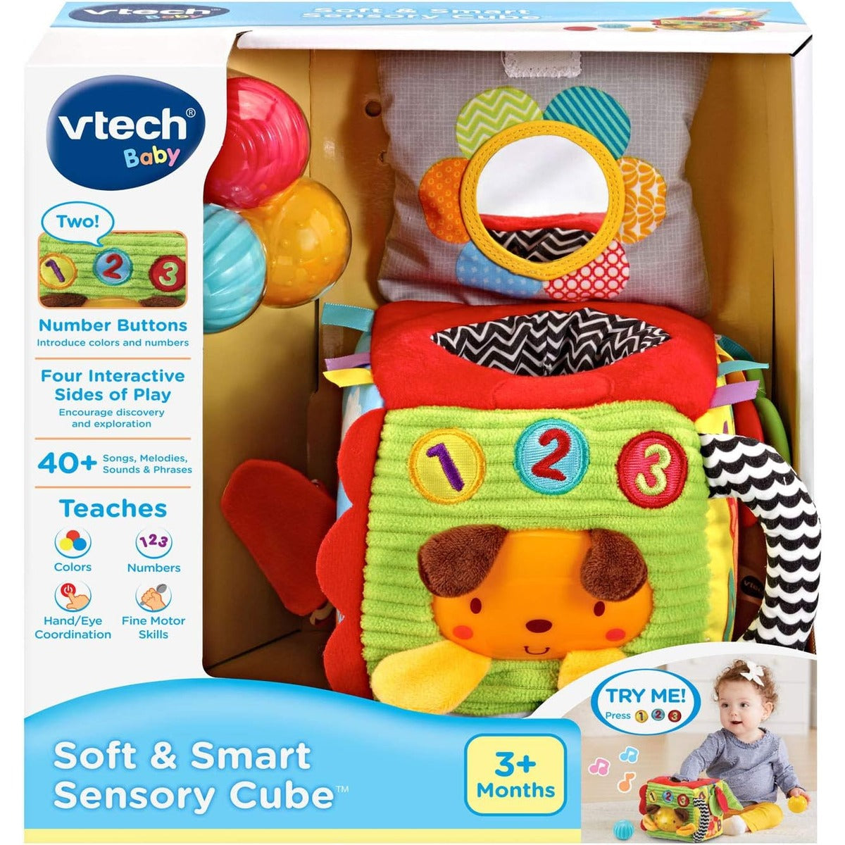 VTech Soft and Smart Sensory Cube, Multicolor