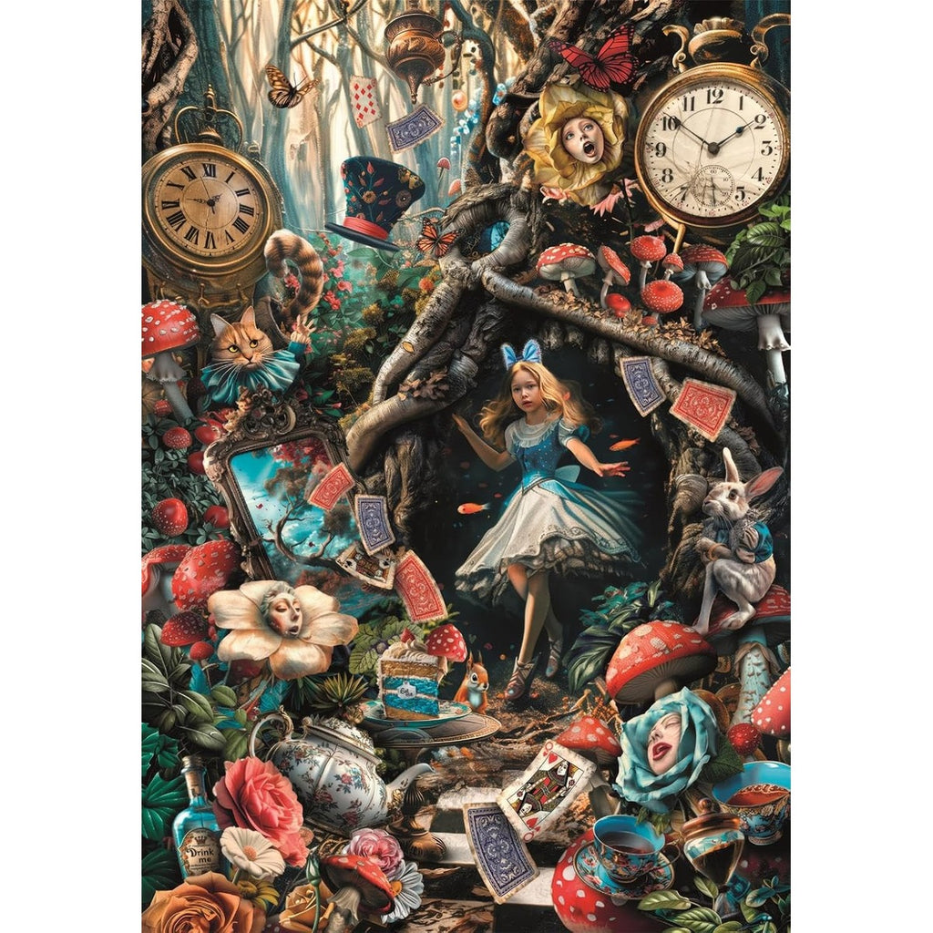 Amazon.com: Clementoni Puzzle 1000 Pieces, Another Day in Wonderland Collection, Puzzle for Adults 14-99 Years, Compact Box, Made in Italy. 39935 : Toys & Games