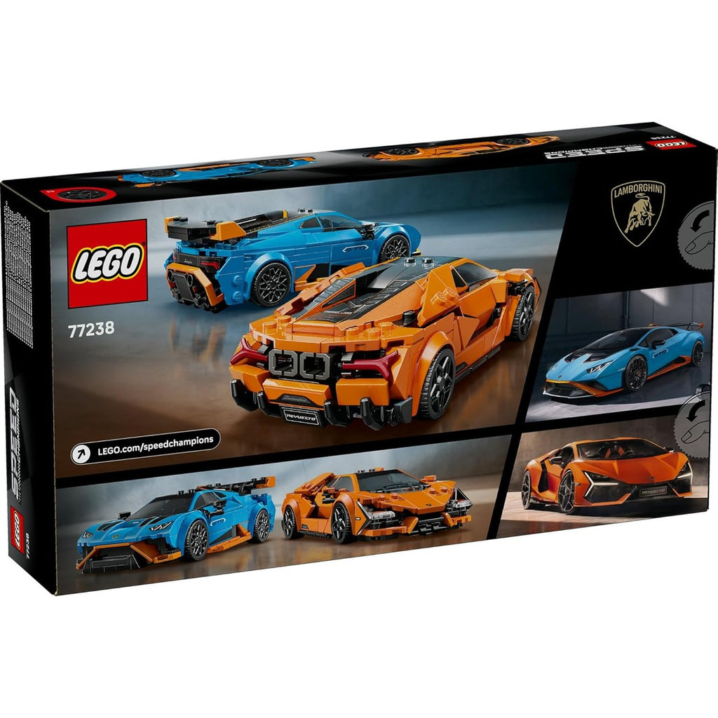 Lego 77238 Speed Champion Lamborghini Revuelto & Huracán STO Toy