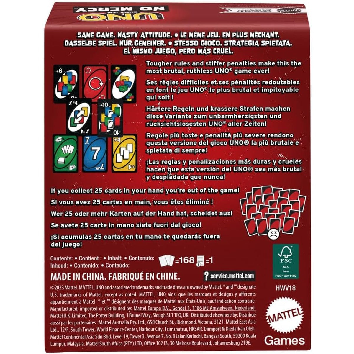 Mattel Games UNO Show ‘em No Mercy Card Game