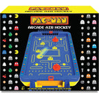 Merchant Ambassador PAC-Man Electronic Air Hockey Arcade 2 Player Game Table with Floating Puck - Official Sounds and Air Sur