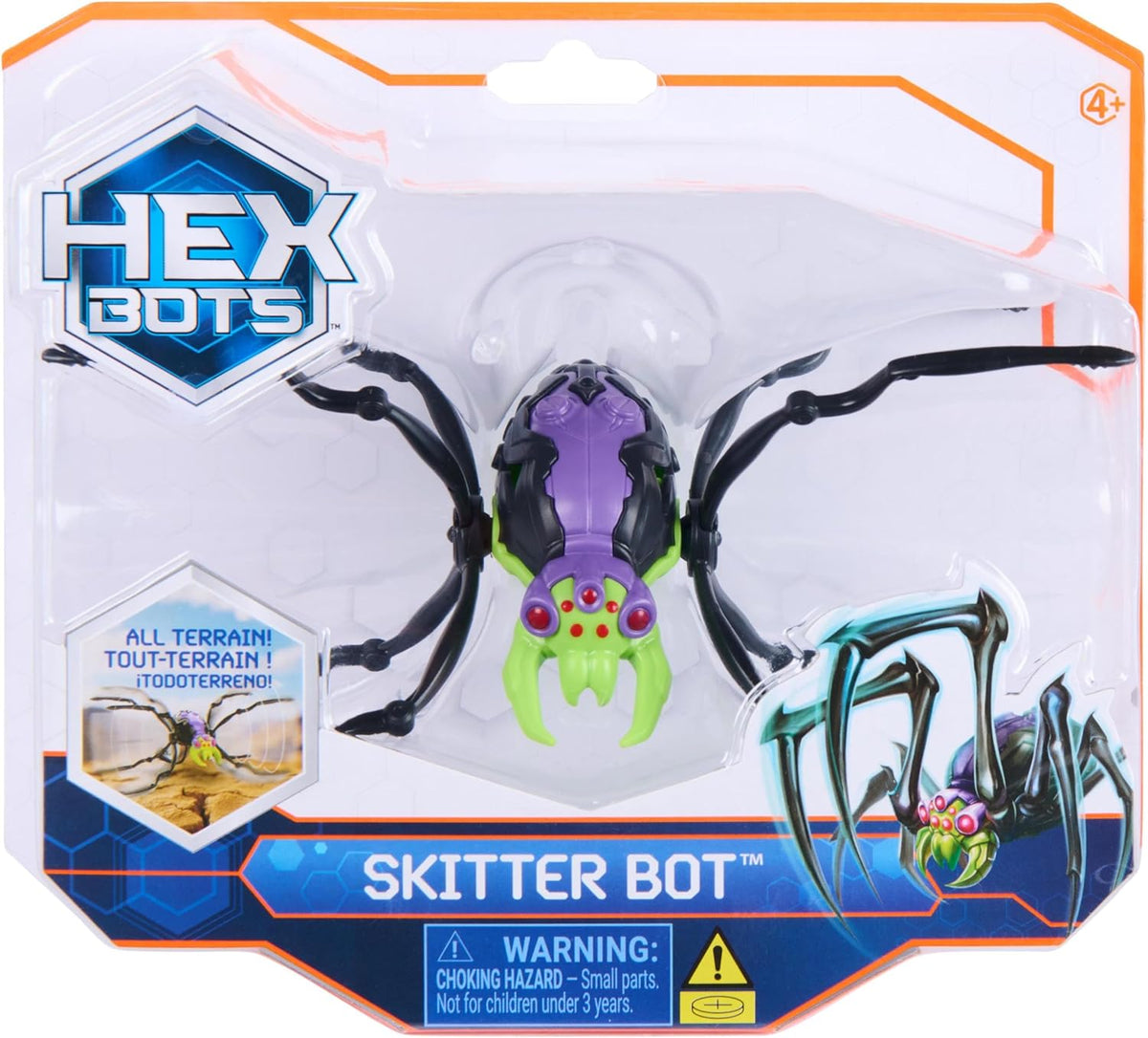 Hex Bots Skitter Bot Spider Interactive Figure Set for Kids