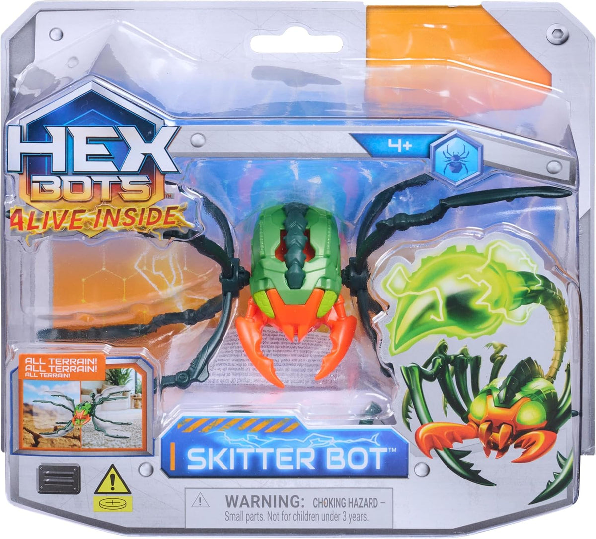 Hex Bots Skitter Bot Spider Interactive Figure Set for Kids