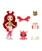 Rainbow High Littles Rainbow Fantasy Fairies Apple Poseable Fashion Doll, Brushable Hair