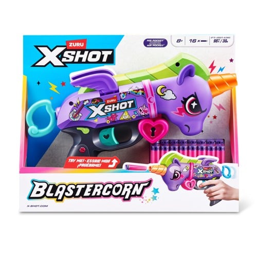 XSHOT - Blastercorn Dark Unicorn (16 Darts) (36882)